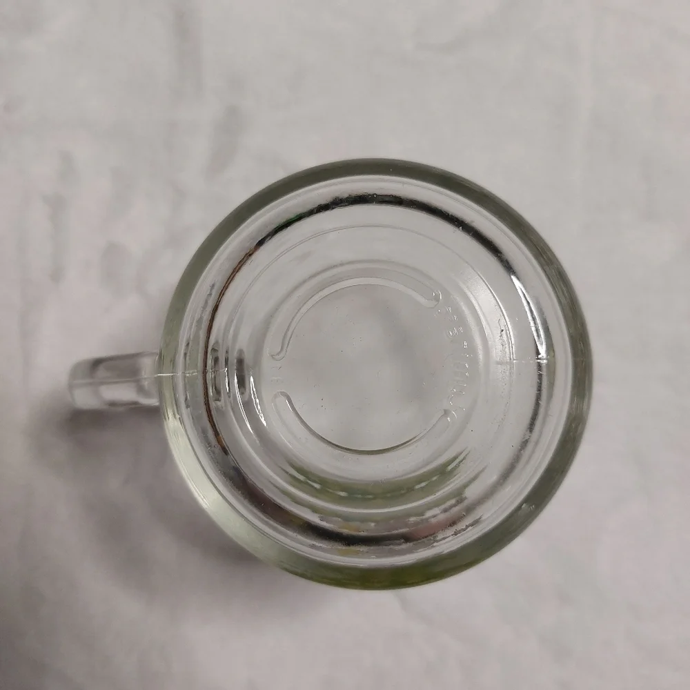 𝅺Sabin Vintage Clear Glass Christmas Tree Coffee Mug